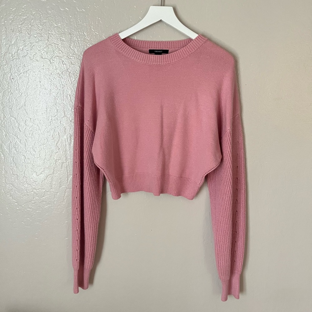 Forever 21 Blush Knit Pullover Chunky Sweater